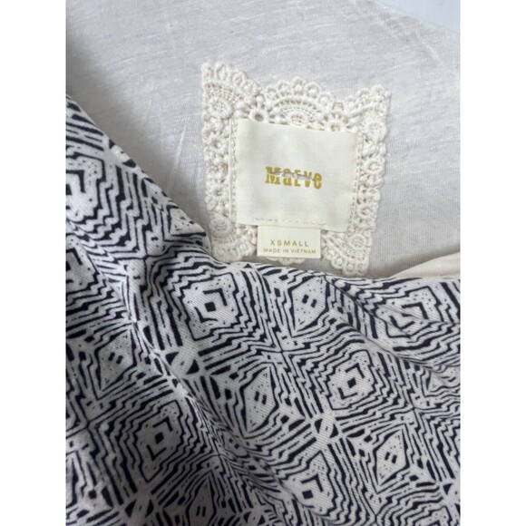 Anthropologie Maeve Jumpsuit Wide Leg Flutter Sleeve 1 Shoulder Pockets Jamie XS - Picture 5 of 5